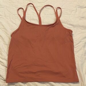 PINK‎ Victoria's Secret Orange Fitted Sleeveless Camisole